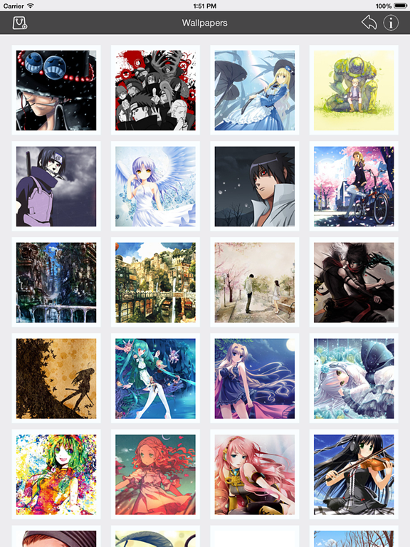 Wallpapers_Collection_Anime_Edition iPadOS App Screenshot 2