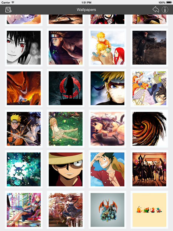 Wallpapers_Collection_Anime_Edition iPadOS App Screenshot 3