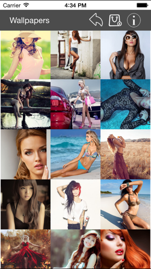 Wallpapers Collection Beautiful Girls Edition iOS App for iPhone and iPad