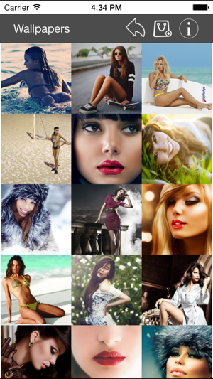 Wallpapers Collection Beautiful Girls Edition iOS App for iPhone and iPad