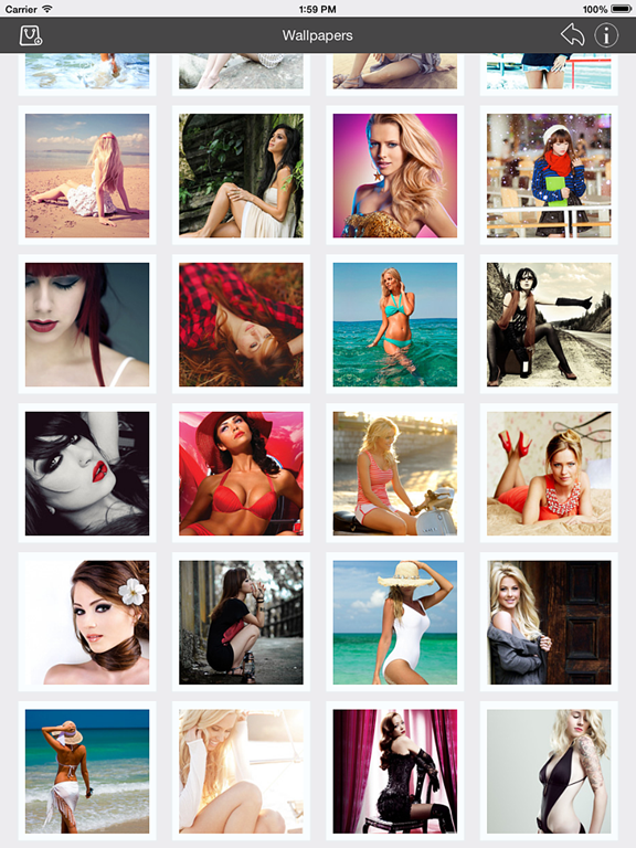 Wallpapers_Collection_Beautiful_Girls_Edition iPadOS App Screenshot 1