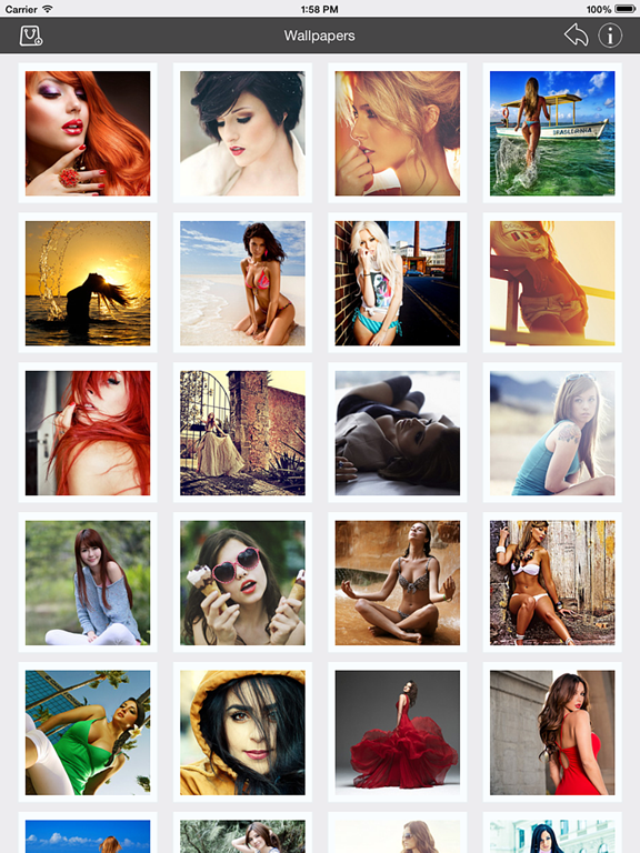 Wallpapers_Collection_Beautiful_Girls_Edition iPadOS App Screenshot 2