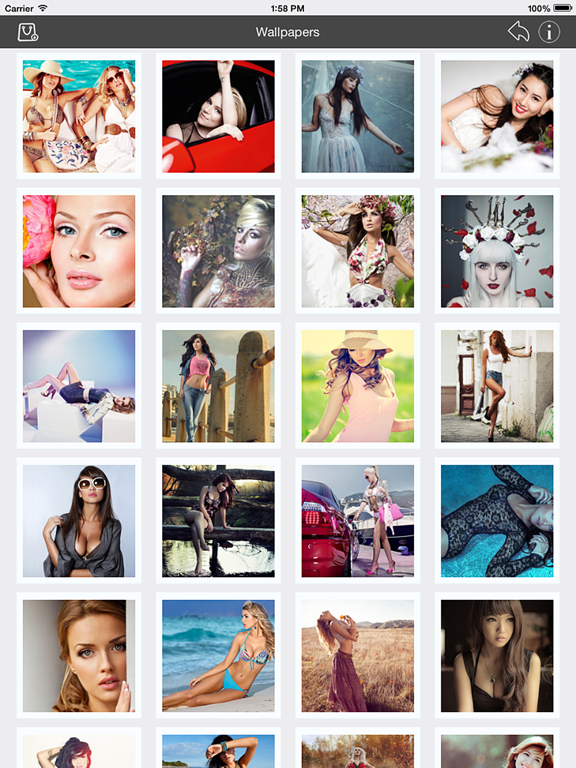 Wallpapers_Collection_Beautiful_Girls_Edition iPadOS App Screenshot 3