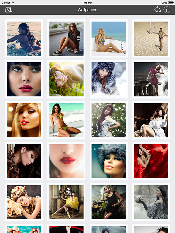 Wallpapers_Collection_Beautiful_Girls_Edition iPadOS App Screenshot 4