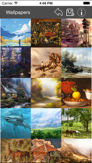 Wallpapers Collection Painting Edition iOS App for iPhone and iPad