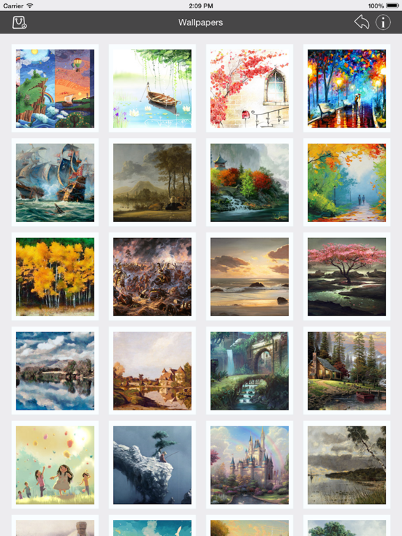Wallpapers_Collection_Painting_Edition iPadOS App Screenshot 1