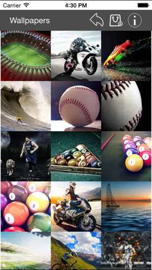 Wallpapers Collection Sport Edition iOS App for iPhone and iPad
