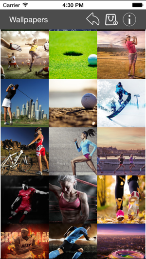 Wallpapers Collection Sport Edition iOS App for iPhone and iPad