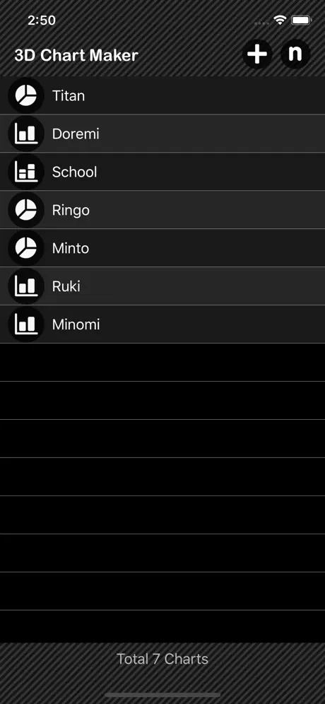 3D_Chart_Maker iOS App Screenshot 1