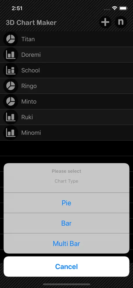 3D_Chart_Maker iOS App Screenshot 3