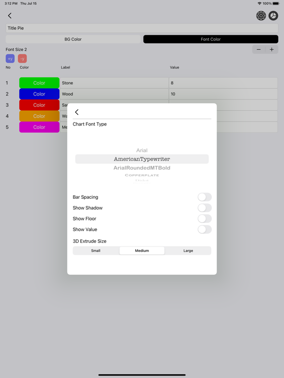 3D_Chart_Maker iPadOS App Screenshot 10