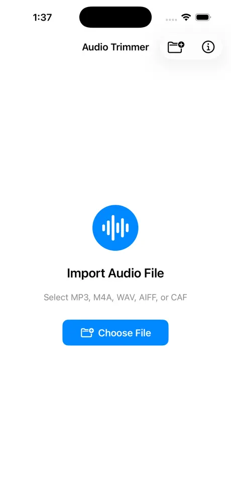 Audio_Trimmer_Plus iOS App Screenshot 2
