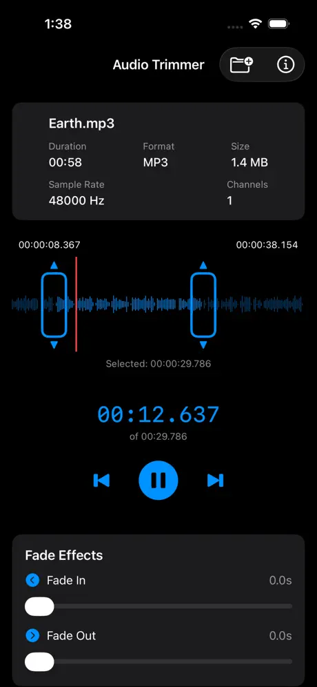 Audio_Trimmer_Plus iOS App Screenshot 6