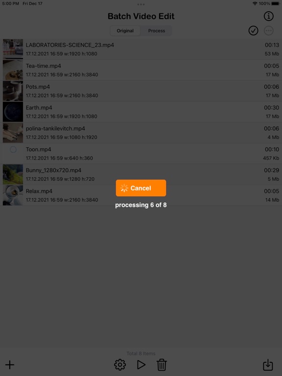 Batch_Videos_Edit iPadOS App Screenshot 3
