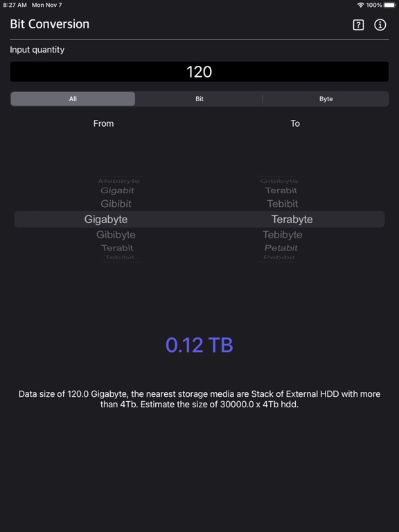 Bit_Converter_Plus iPadOS App Screenshot 3