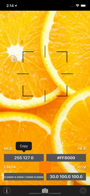 Camera Color Picker Plus iOS App for iPhone and iPad