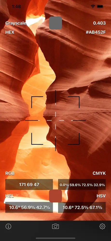 Camera_Color_Picker_Plus iOS App Screenshot 2