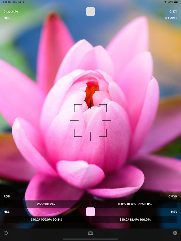Camera_Color_Picker_Plus iPadOS App Screenshot 1