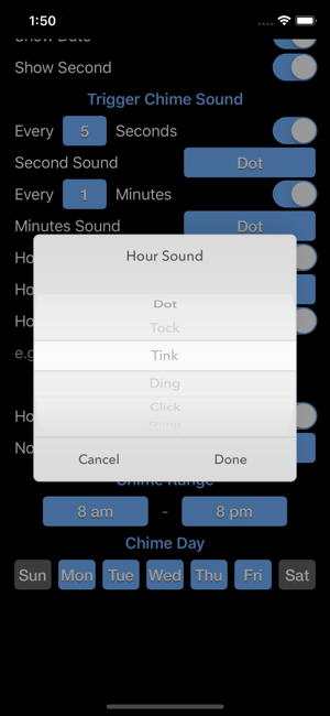 Chime Clock iOS App for iPhone and iPad