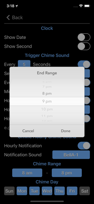 Chime Clock iOS App for iPhone and iPad