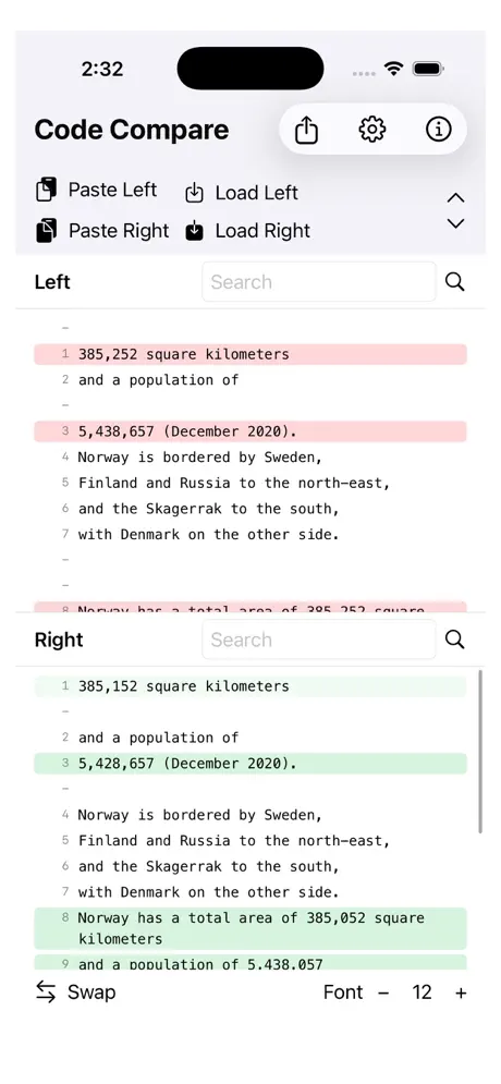 CodeDiff iOS App Screenshot 5