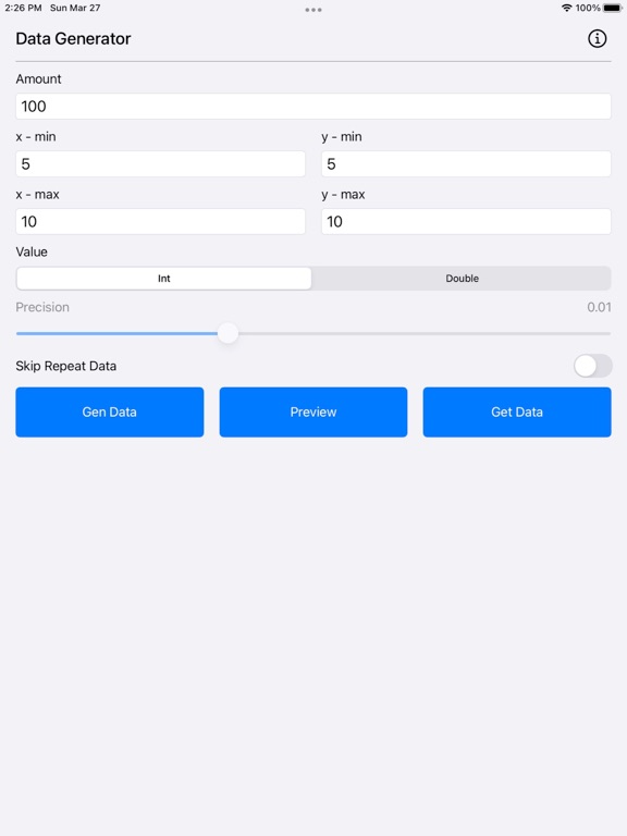 Data_Generator_Plus iPadOS App Screenshot 6