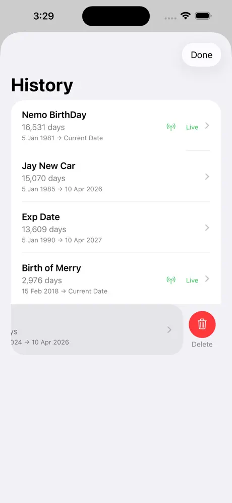 Days_Between_Dates_Calculator iOS App Screenshot 3