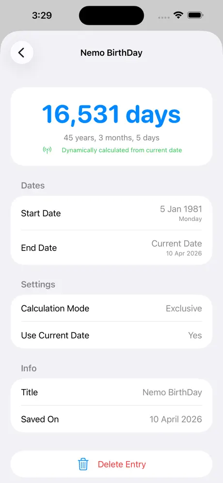 Days_Between_Dates_Calculator iOS App Screenshot 4