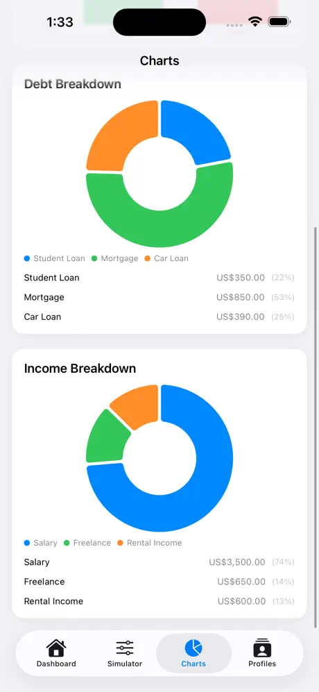 Debt_2_Income_Calculator iOS App Screenshot 6