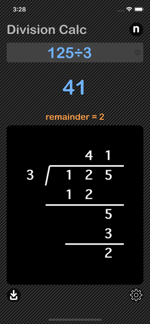 Division Calculator iOS App for iPhone and iPad