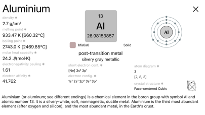Element_Comparison iOS App Screenshot 9
