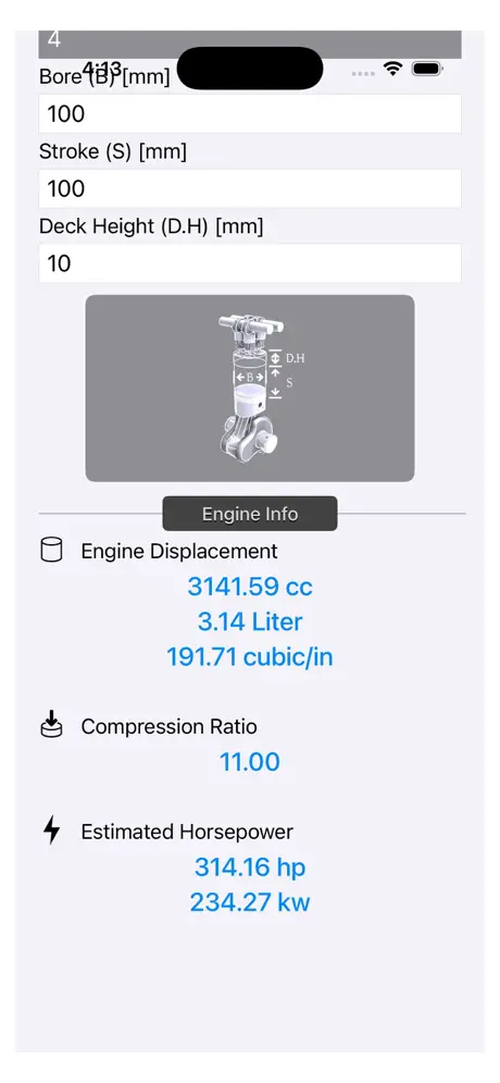 Engine_Calculator_Plus iOS App Screenshot 2