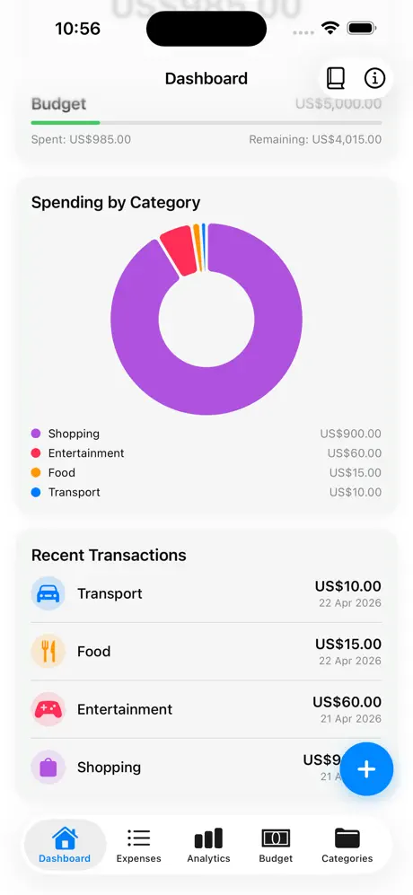Expense_Tracker_Money_Log iOS App Screenshot 2