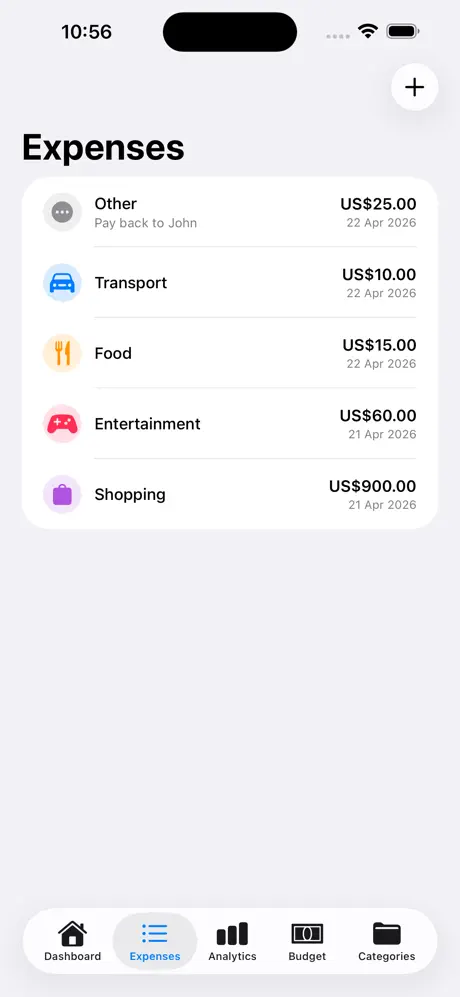 Expense_Tracker_Money_Log iOS App Screenshot 3