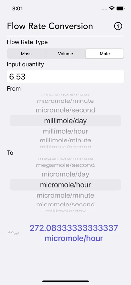 Flow_Rate_Conversion iOS App Screenshot 4