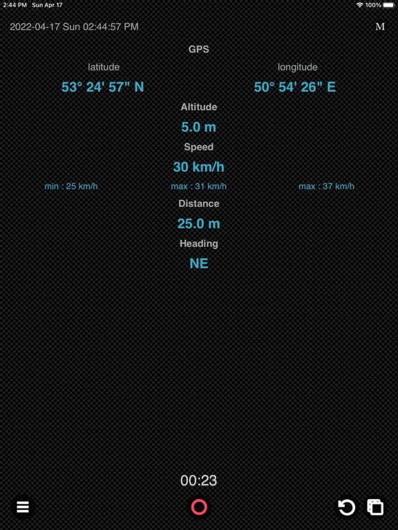 GPS_Logger_Plus iPadOS App Screenshot 9
