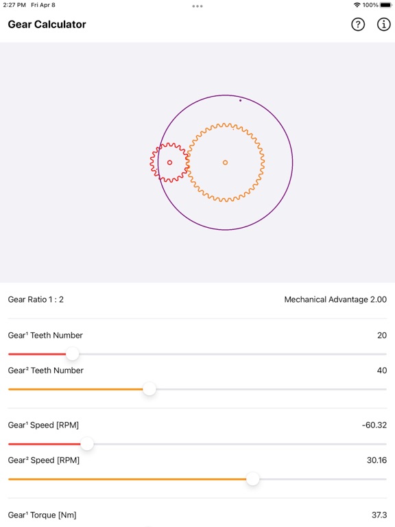 Gear_Simulation_and_Calculation iPadOS App Screenshot 5