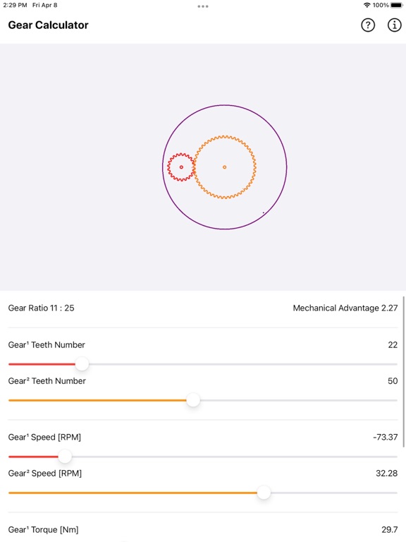 Gear_Simulation_and_Calculation iPadOS App Screenshot 9