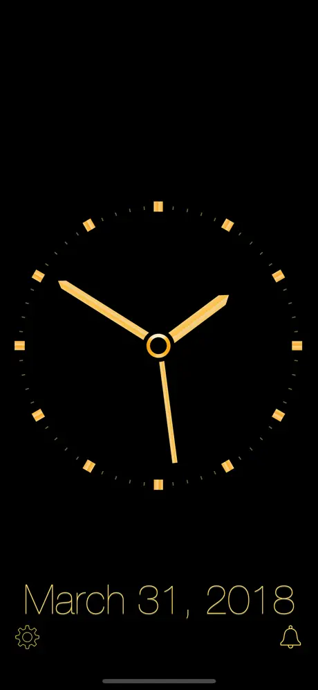 Gold_Luxury_Clock iOS App Screenshot 2
