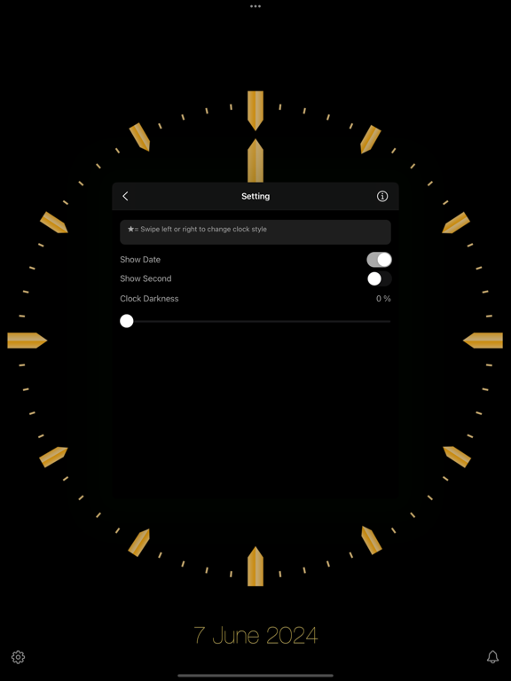 Gold_Luxury_Clock iPadOS App Screenshot 10