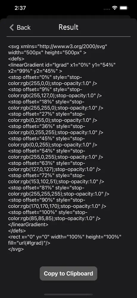 Gradient_Image_Generator iOS App Screenshot 4