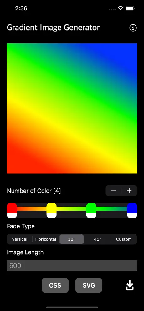 Gradient_Image_Generator iOS App Screenshot 6