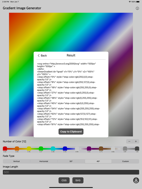 Gradient_Image_Generator iPadOS App Screenshot 3