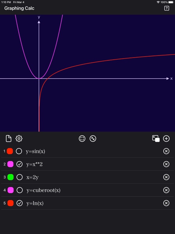 Graph_Calc_Plus iPadOS App Screenshot 2