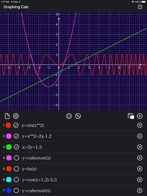 Graph_Calc_Plus iPadOS App Screenshot 7