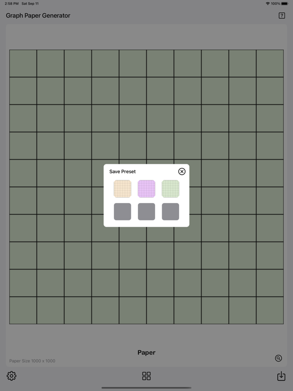 Graph_Paper_Gen iPadOS App Screenshot 10