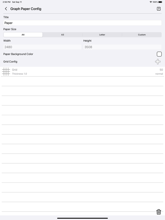 Graph_Paper_Gen iPadOS App Screenshot 2