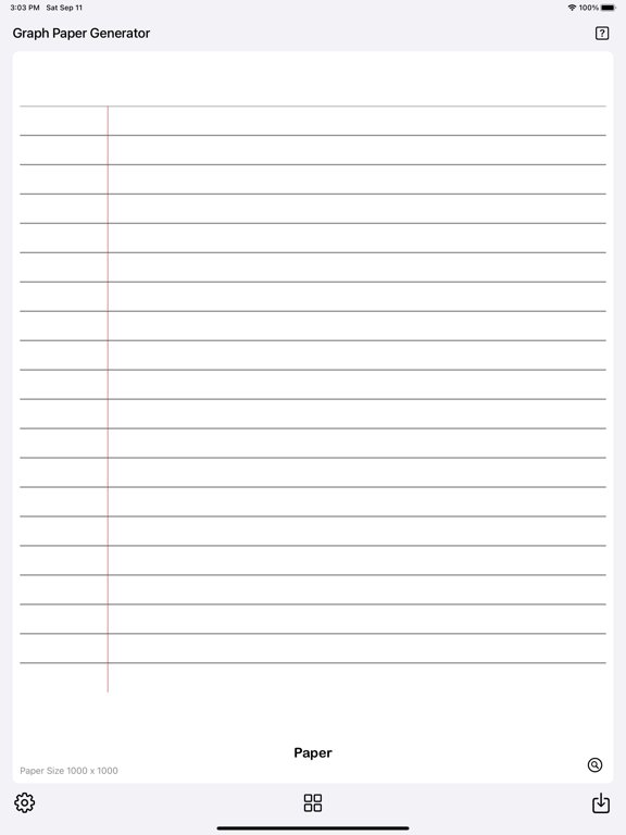 Graph_Paper_Gen iPadOS App Screenshot 3