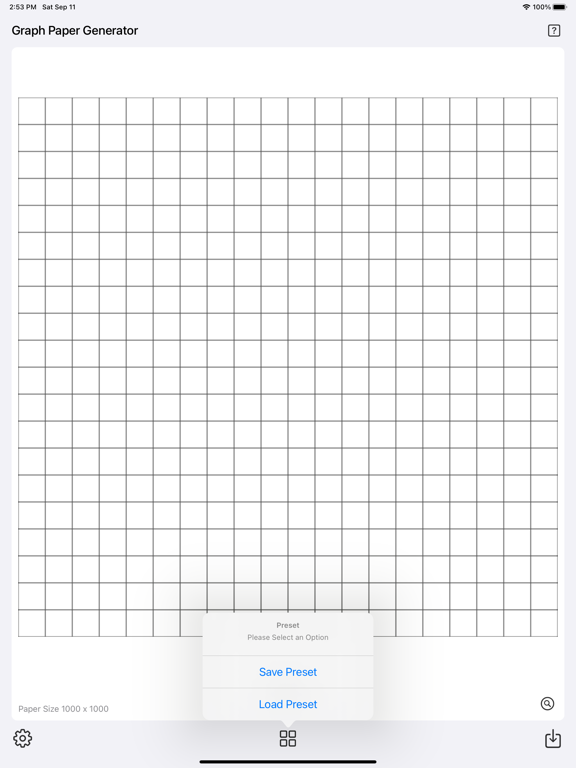 Graph_Paper_Gen iPadOS App Screenshot 9