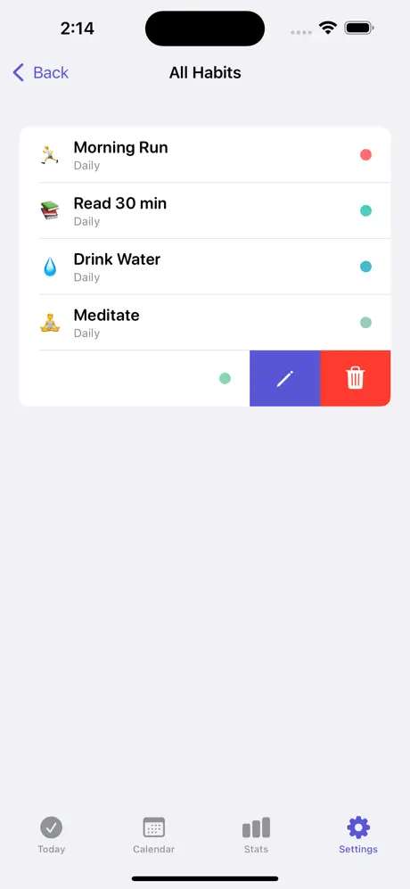 Habit_Tracker_Routine_Log iOS App Screenshot 5